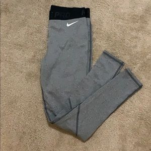 Fleece lined Nike Pro leggings